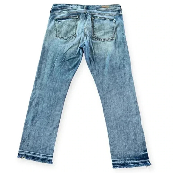 Pilcro and letterpress hyphen women's frayed hem jeans size 32 - Picture 4 of 12